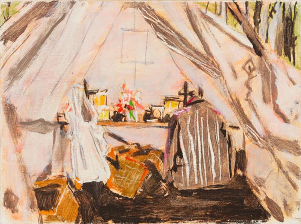 David Browne Milne (1882-1953) - Tent Interior, Haliburton, Ontario