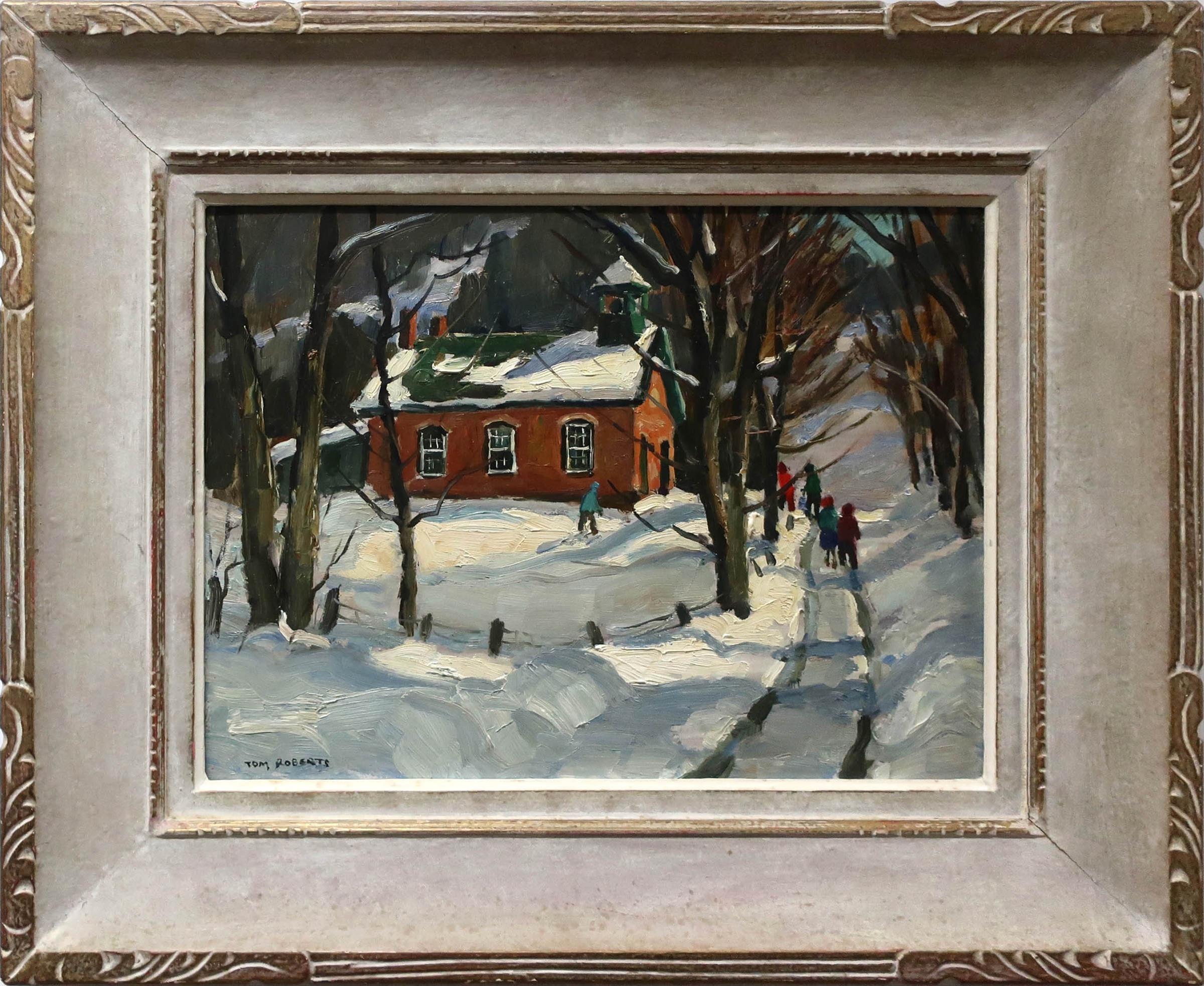 Thomas Keith (Tom) Roberts (1909-1998) - School House At Credit Forks