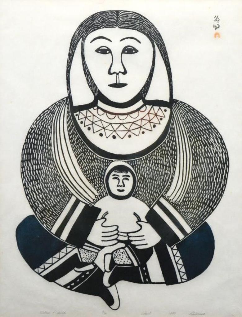 Pitaloosie Saila (1942-2021) - Mother and Child, 1972