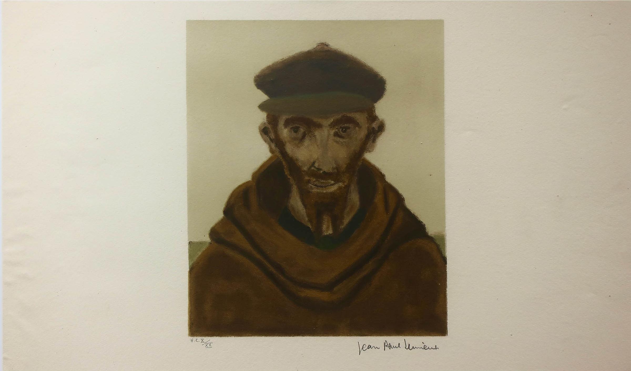 Jean Paul Lemieux (1904-1990) - Untitled (Man With Beard) (From The Series La Petite Poule D'eau, 1971)