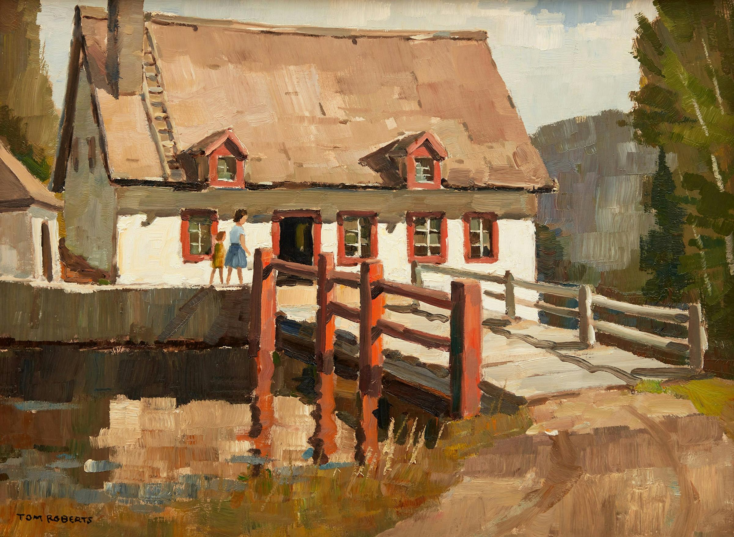 Thomas Keith (Tom) Roberts (1909-1998) - Mill at Les Éboulements