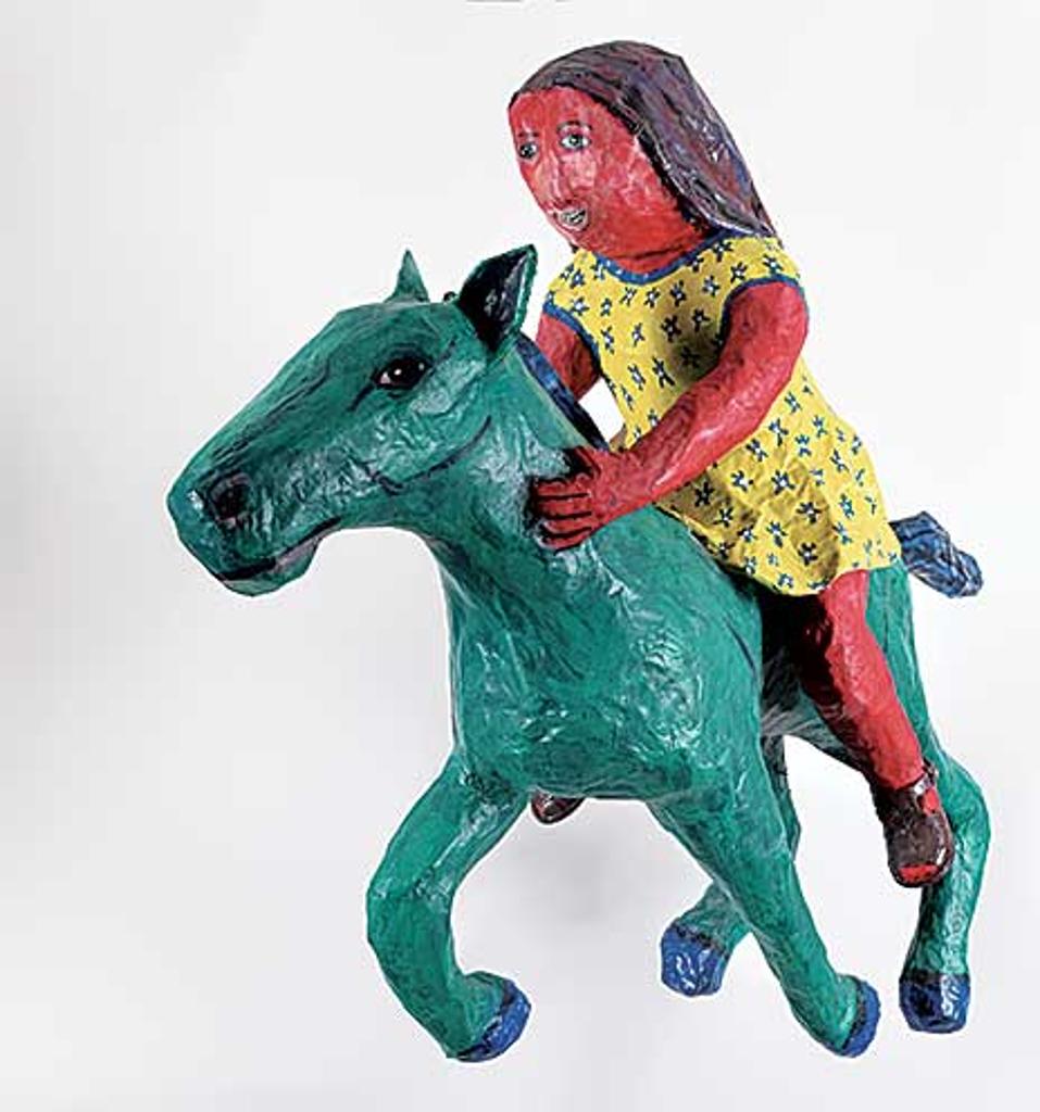 Violet Costello (1957) - Untitled - Girl on a Horse