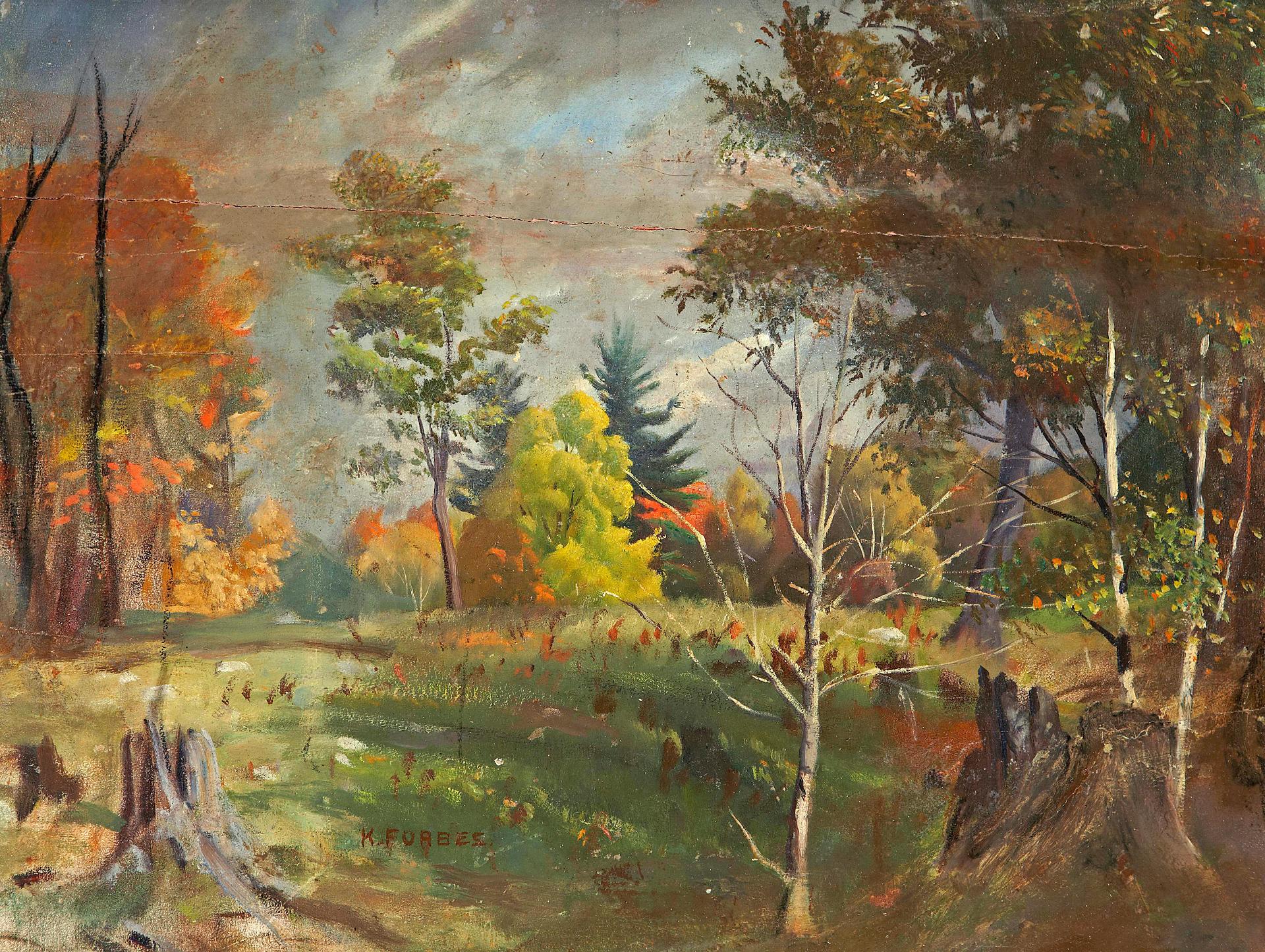 Kenneth Keith Forbes (1892-1980) - Wooded landscape