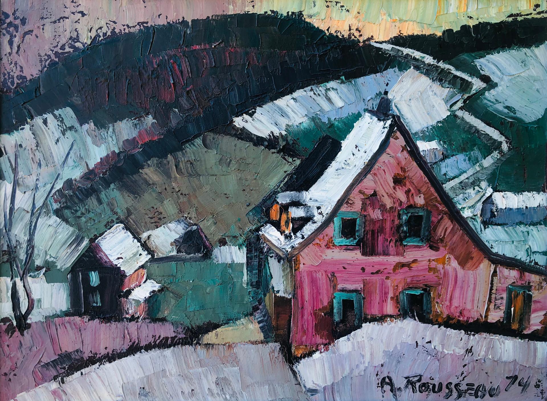 Albert Rousseau (1908-1982) - Les Éboulements (Charlevoix, Québec), 1974