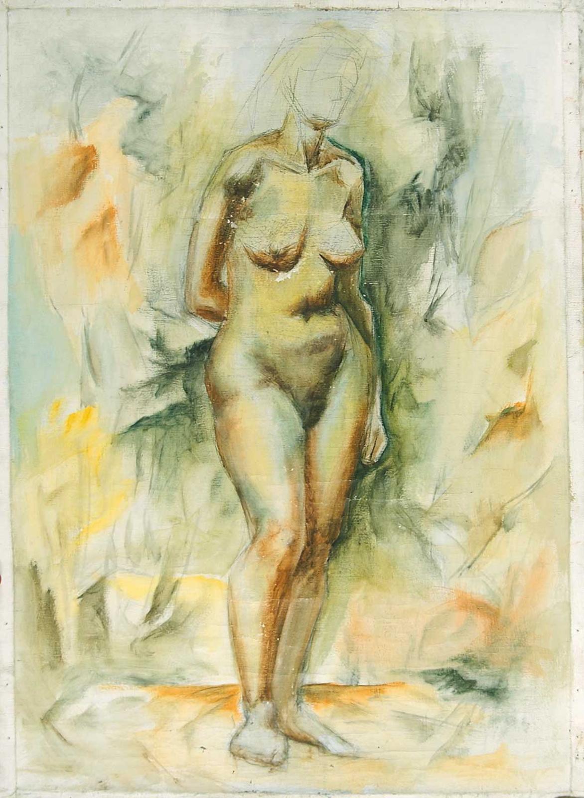 Robert Charles Aller (1922-2008) - Untitled - Nude in Progress