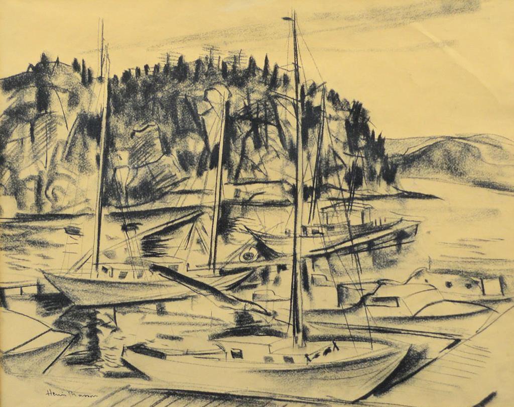 Henri Leopold Masson (1907-1996) - Boats Saguenay