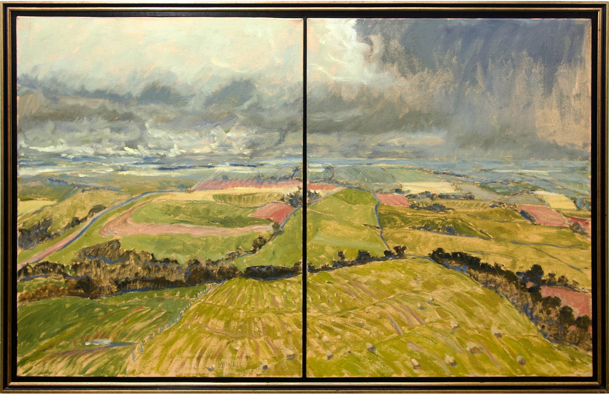 Robert F.M. McInnis (1942) - Road To Bentley, Alt., Stormy Day