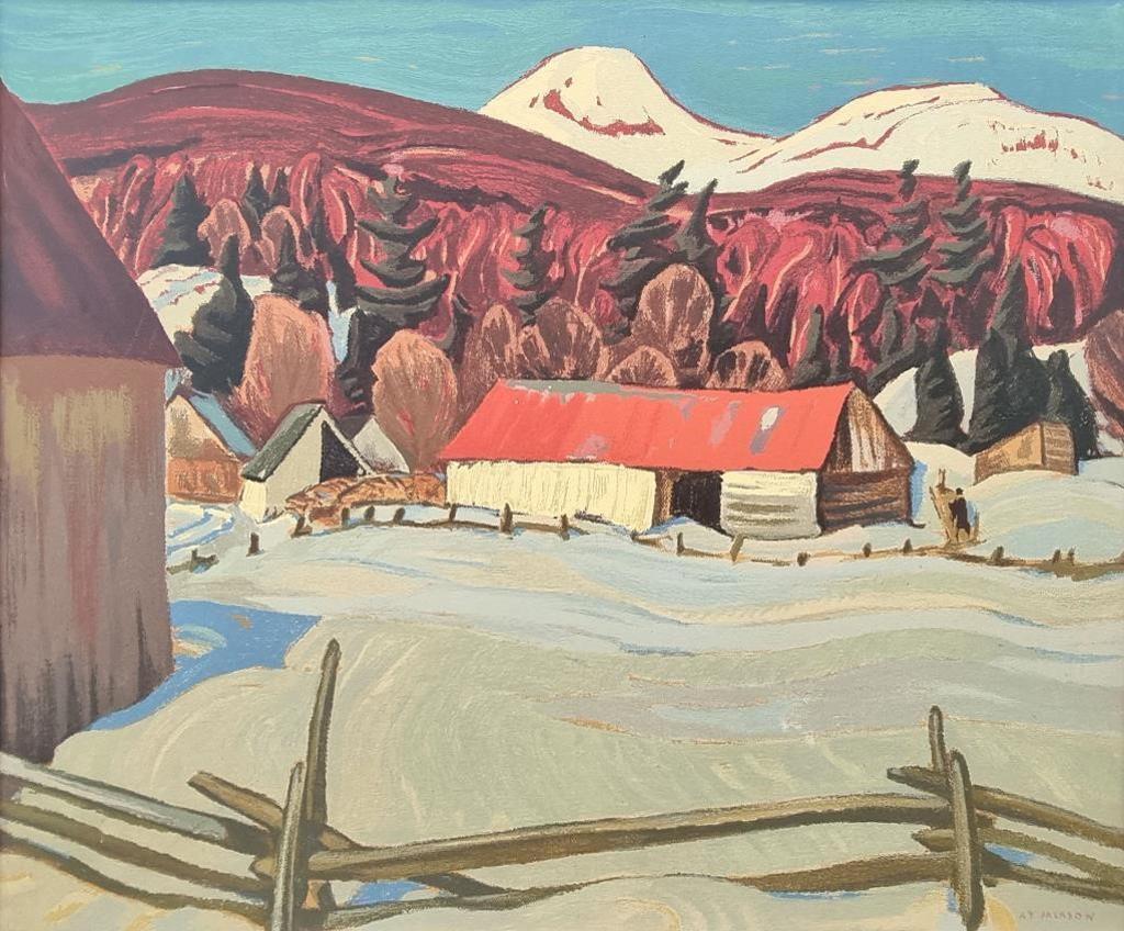 Alexander Young (A. Y.) Jackson (1882-1974) - The Red Barn, Petite Riviere