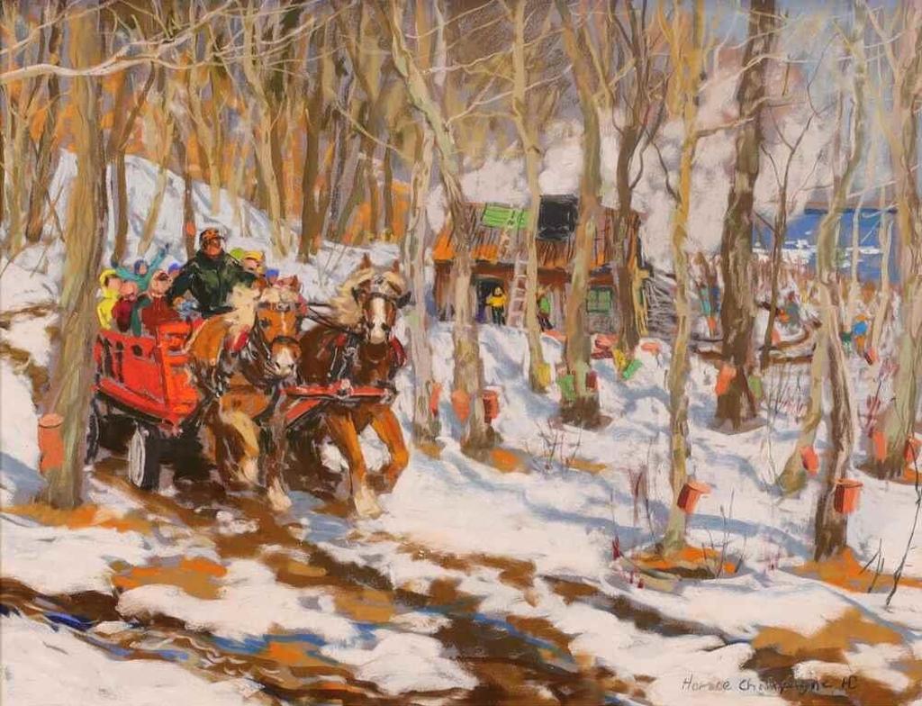 Horace Champagne (1937) - Happy Times (Maple Syrup Season, Ile Dorleans, Quebec); 2011