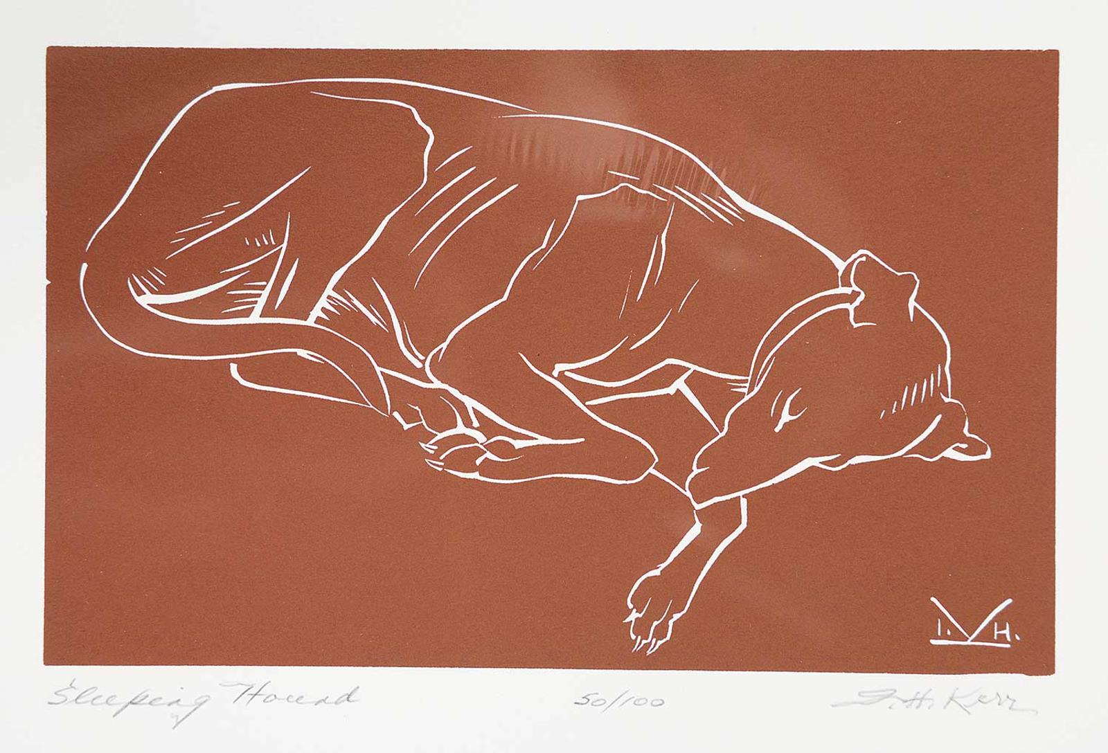 Illingworth Holey (Buck) Kerr (1905-1989) - Sleeping Hound  # 50/100