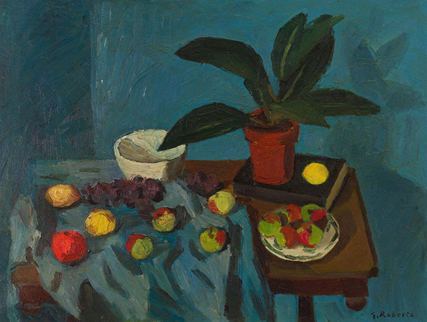 William Goodridge Roberts (1921-2001) - Still Life with Rubber Plant
