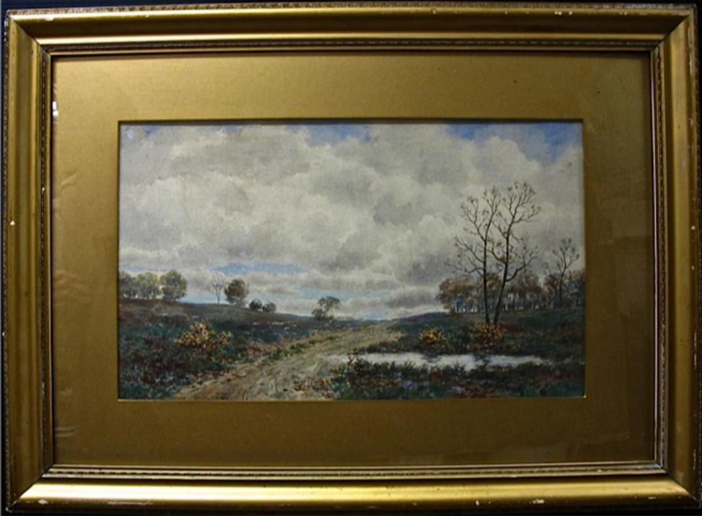 Frederick S. Burgy - Landscape Study With Winding Roadway
