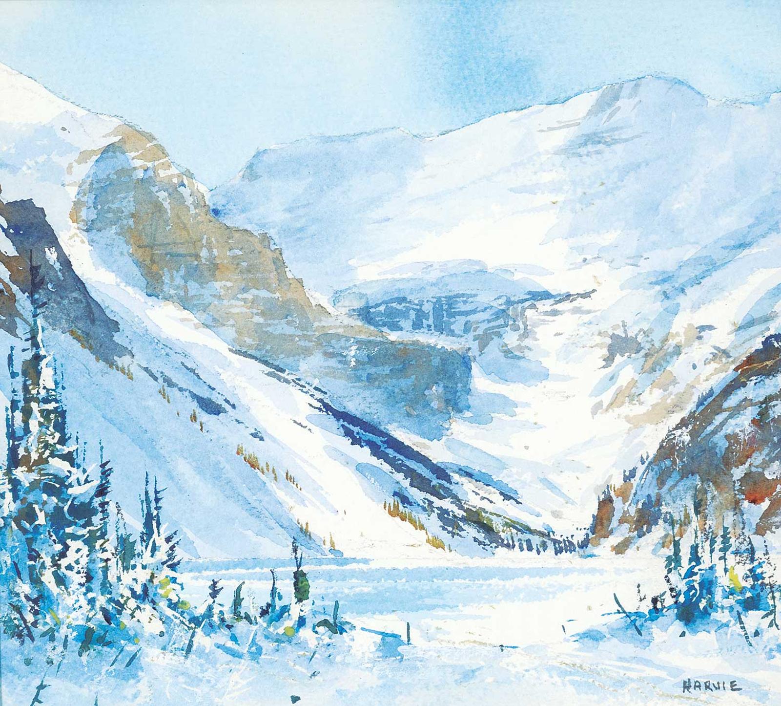 John William Harvie (1928-2018) - Winter Day, Lake Louise #1