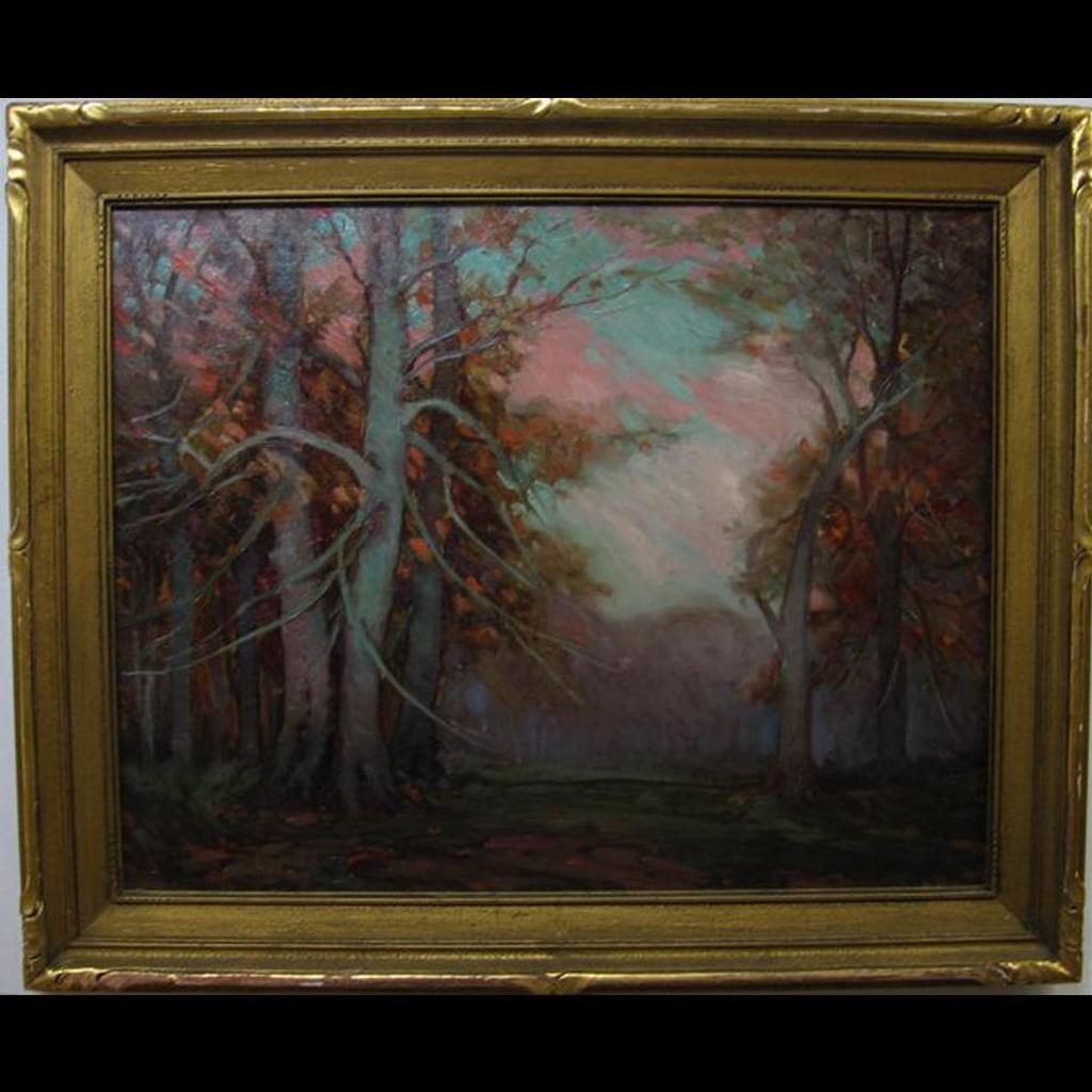 Emily Louise (Orr) Elliott (1867-1952) - Autumn Woodland Study