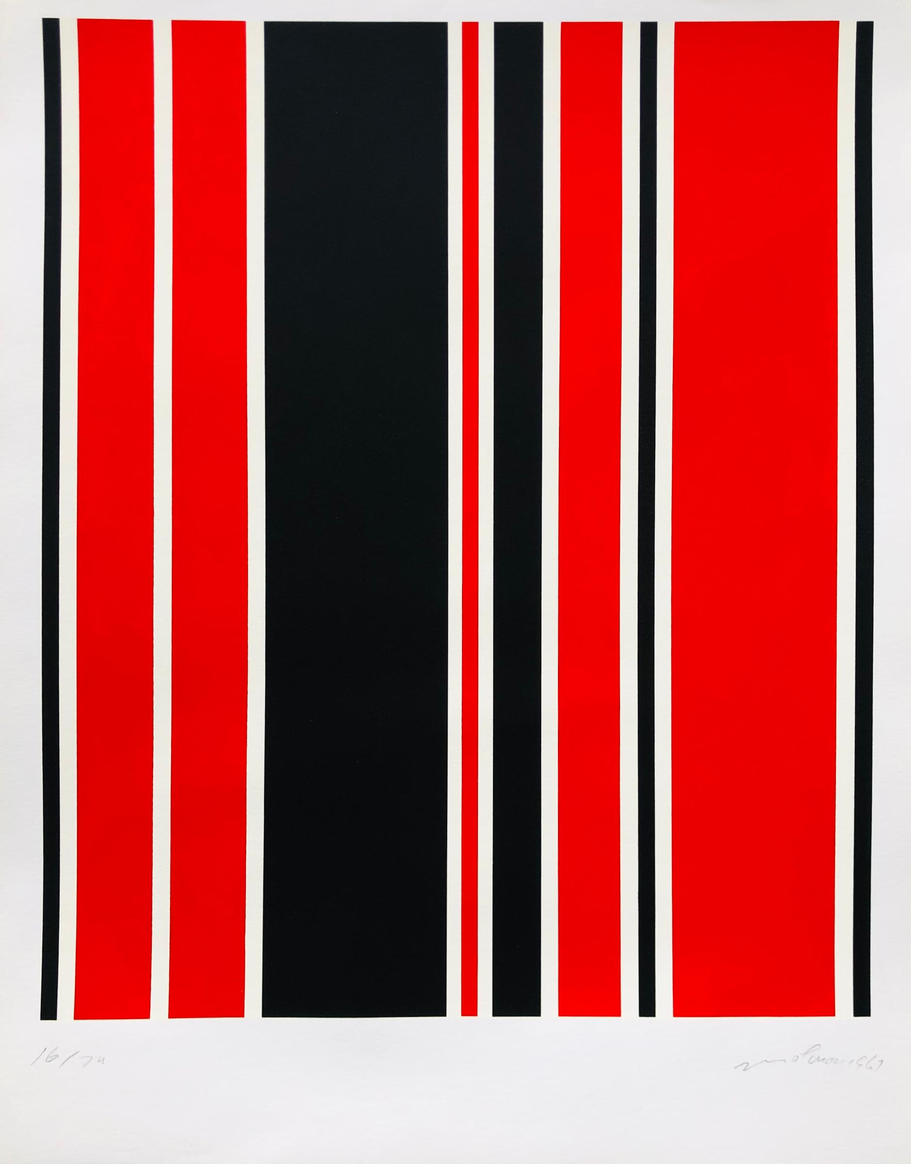 Guido Molinari (1933-2004) - Asymétrie rouge et noire, 1967