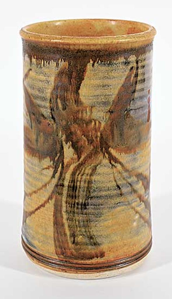 Robin Hopper (1939-2017) - Untitled - Cylinder Vase with Tree Design
