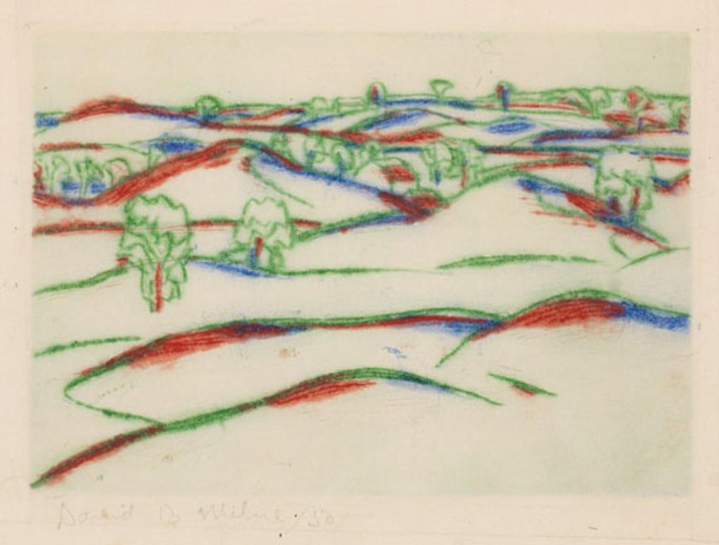 David Browne Milne (1882-1953) - Lines of the Earth