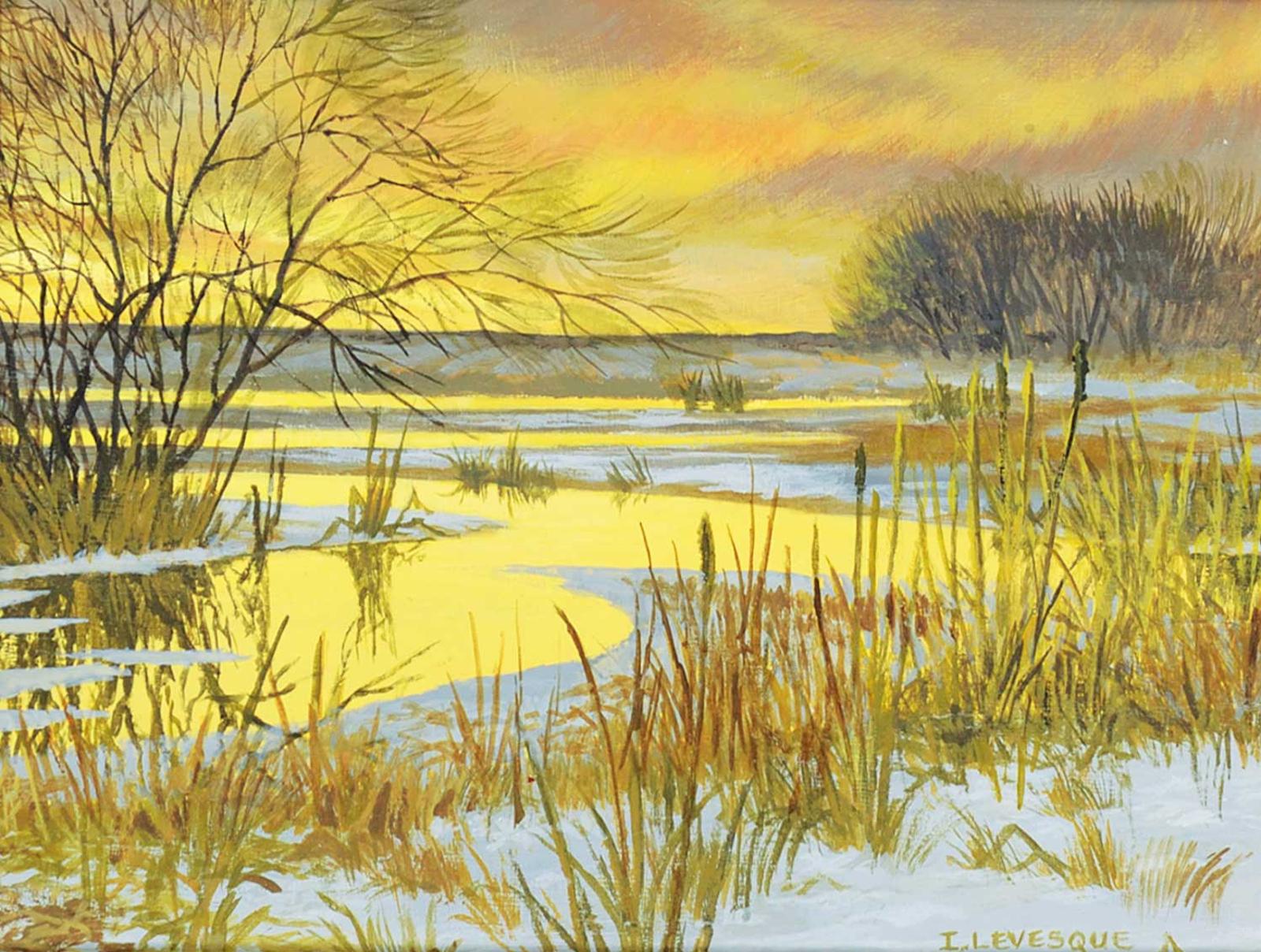 Isabel Levesque (1919-2012) - Untitled - Winter Sunset