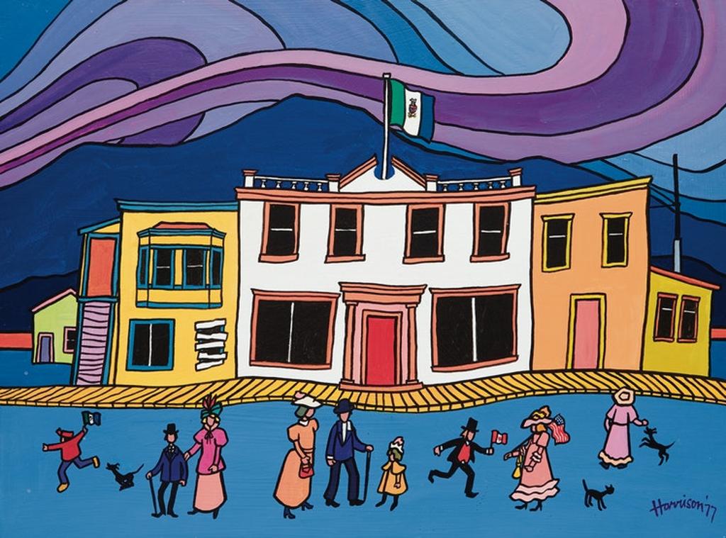 Ted Harrison (1926-2015) - Discovery Day, Dawson City