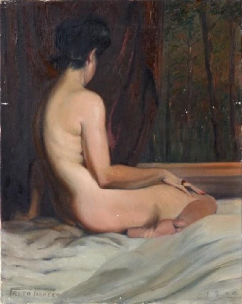 Rui Preto Pacheco (1922-1989) - Seated Nude