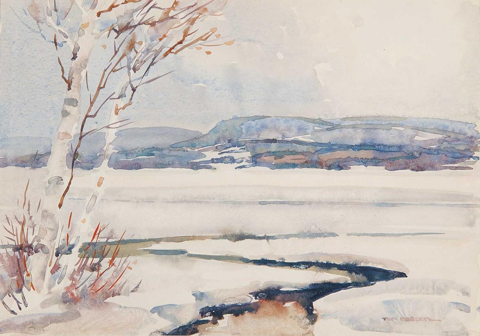 Thomas Keith (Tom) Roberts (1909-1998) - Icy River - Petawawa