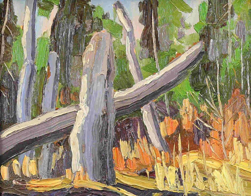 Arthur George Lloy (1929-1986) - Woods Sketch With Old Stump (Nine Mile River Area, N.S.); 1974