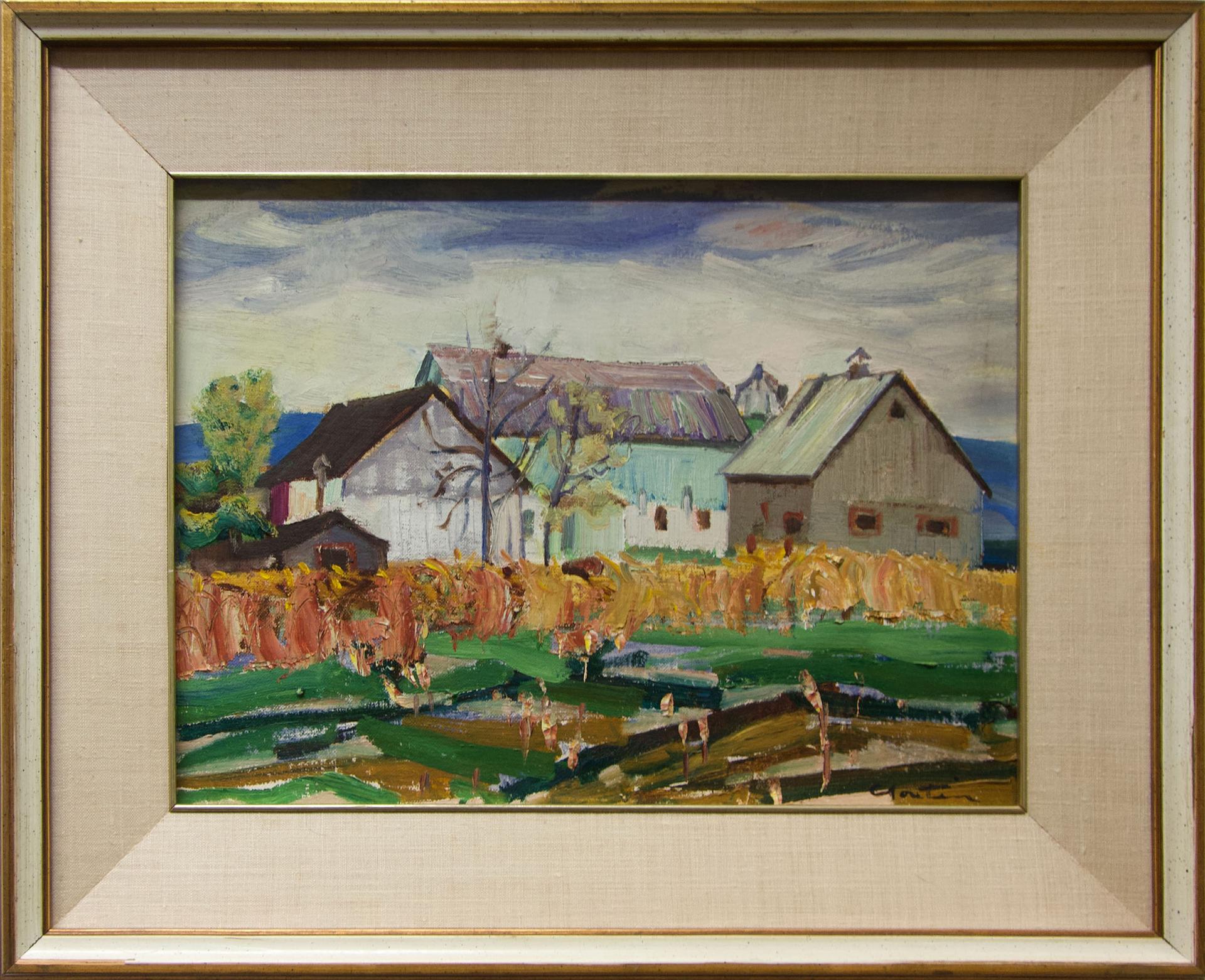 Albert Edward Cloutier (1902-1965) - Untitled (Barns)