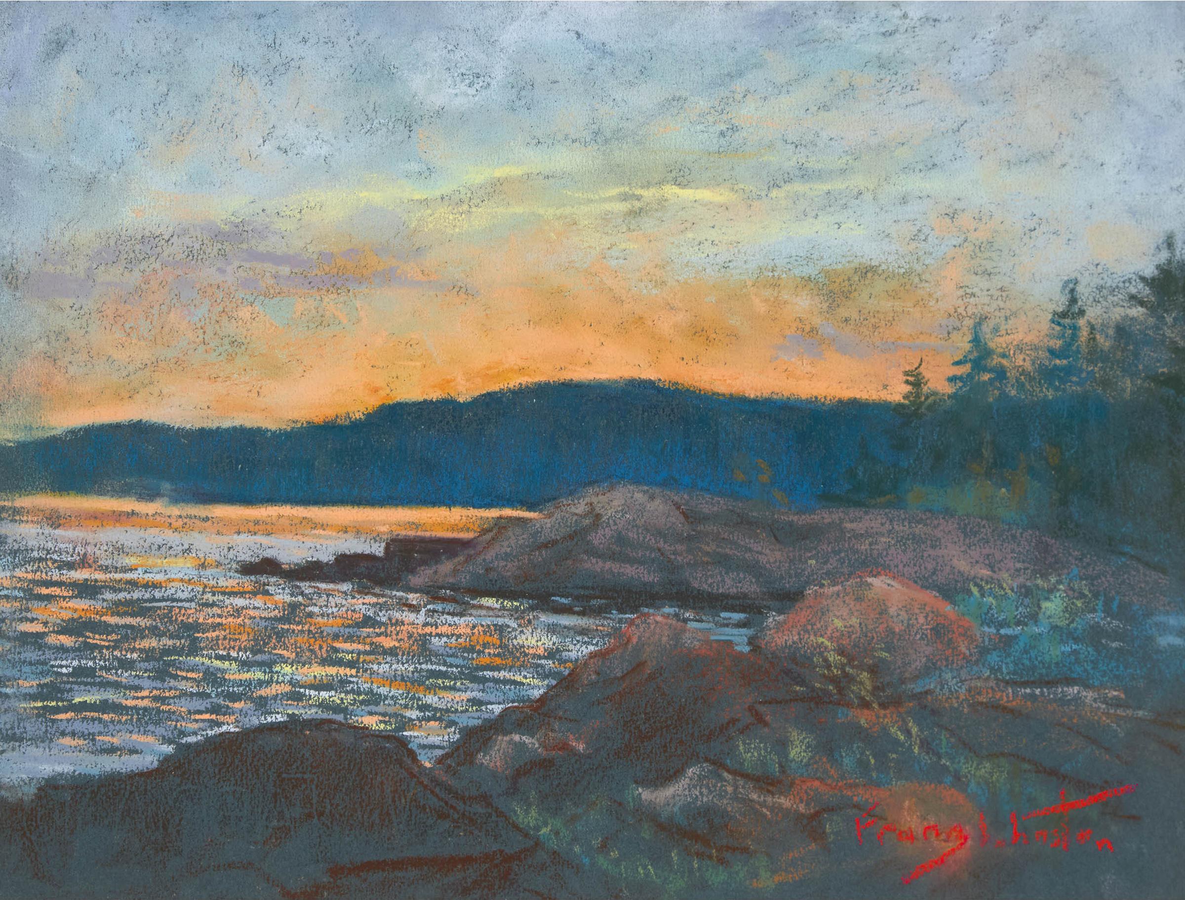 Frank (Franz) Hans Johnston (1888-1949) - Untitled (Sunset, Algoma)