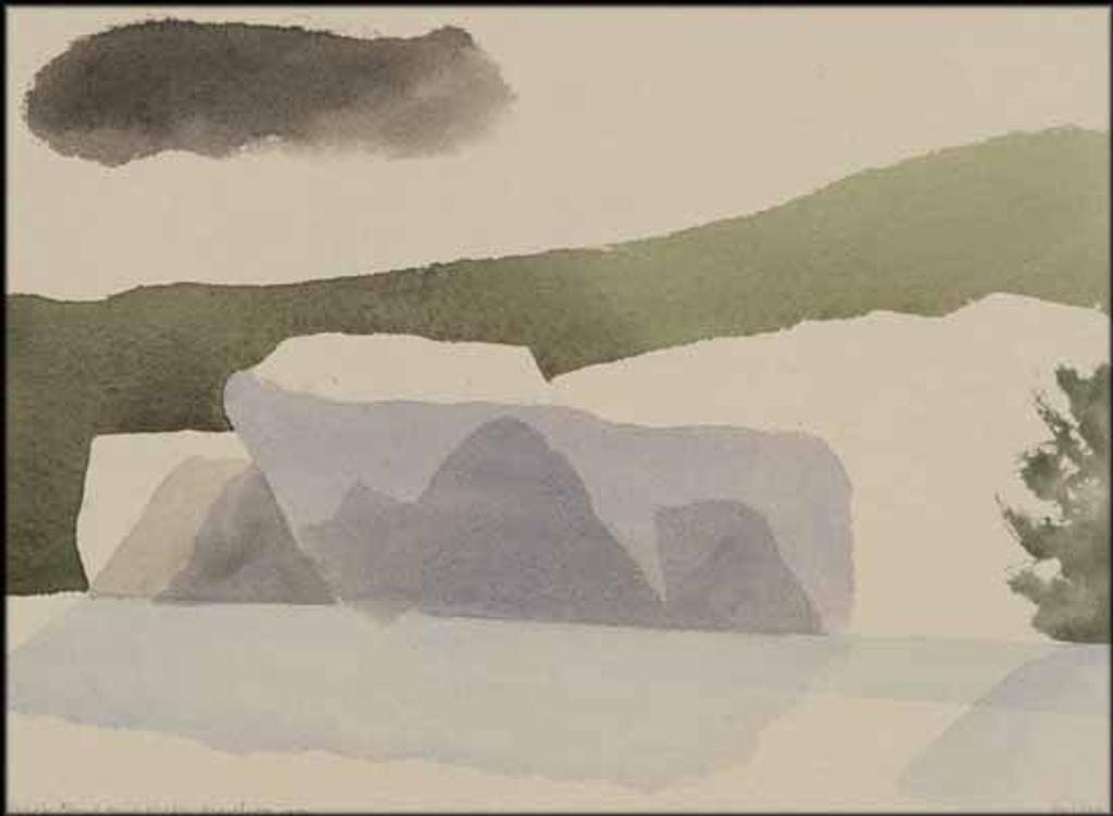 Toni (Norman) Onley (1928-2004) - Black Cloud and Rocks