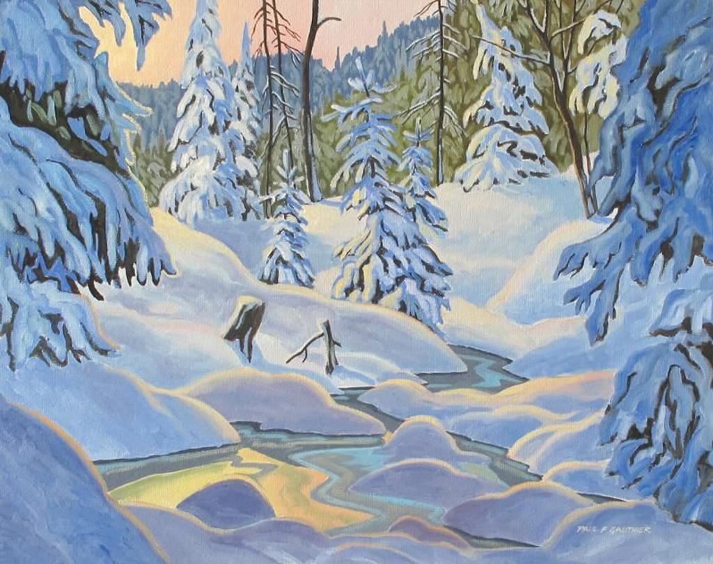 Paul F. Gauthier (1937) - Snowbound Creek; 1980