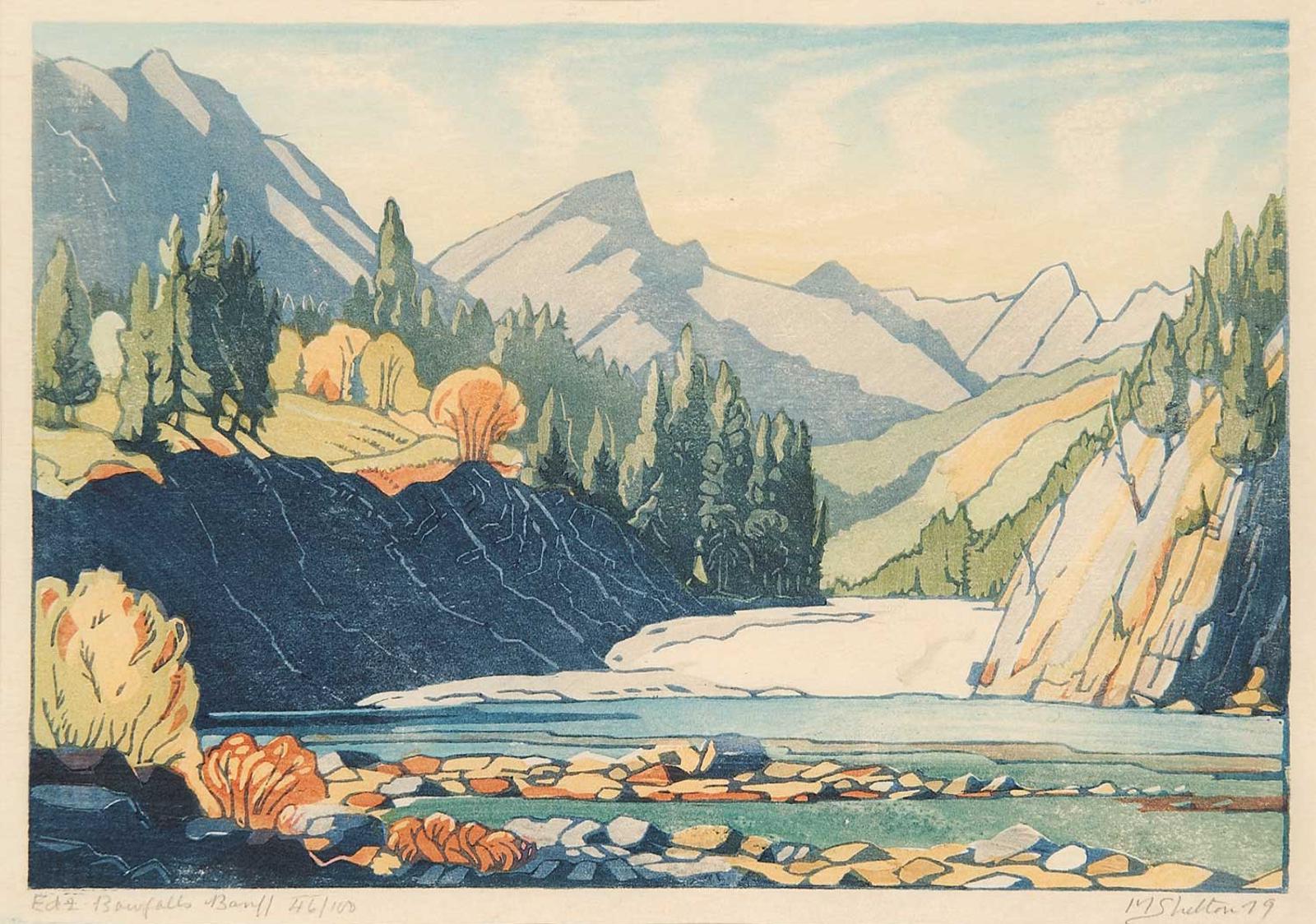 Margaret Dorothy Shelton (1915-1984) - Bow Falls Banff  #46/100 Ed.2