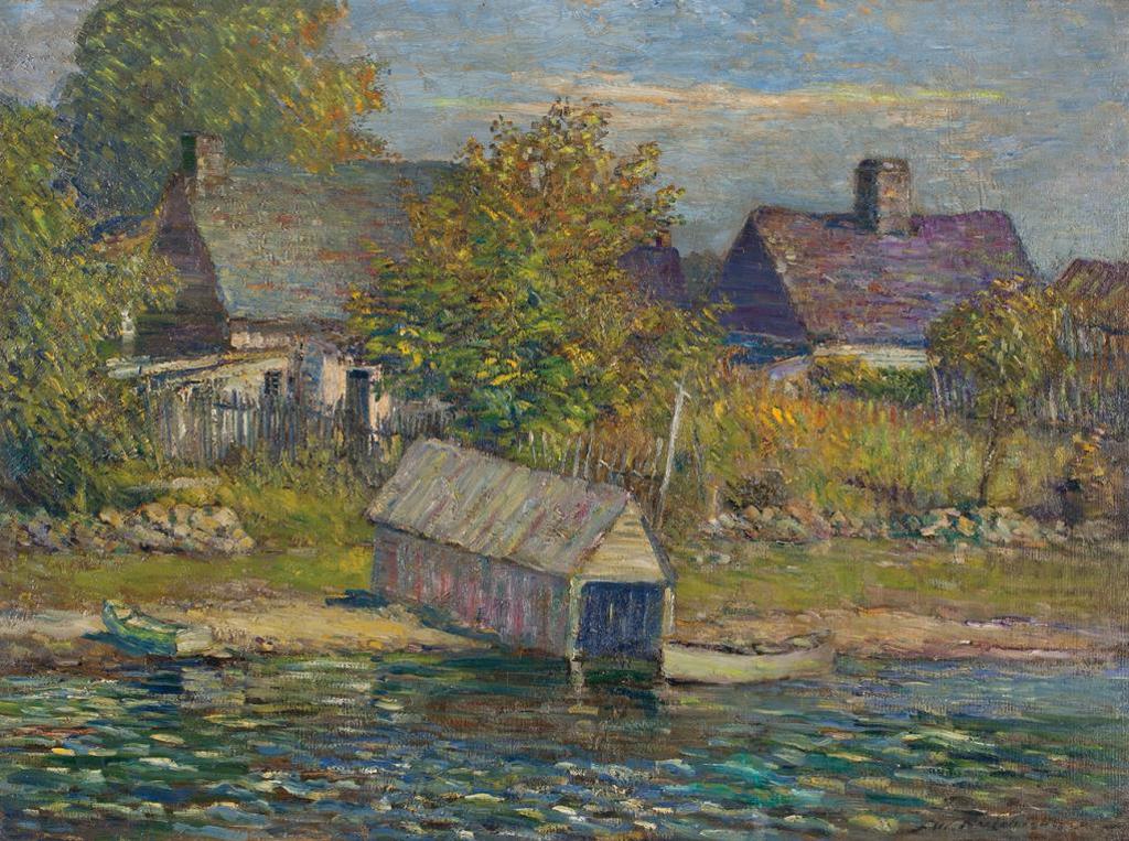Frederick William Hutchison (1871-1953) - Boathouse at Rigaud