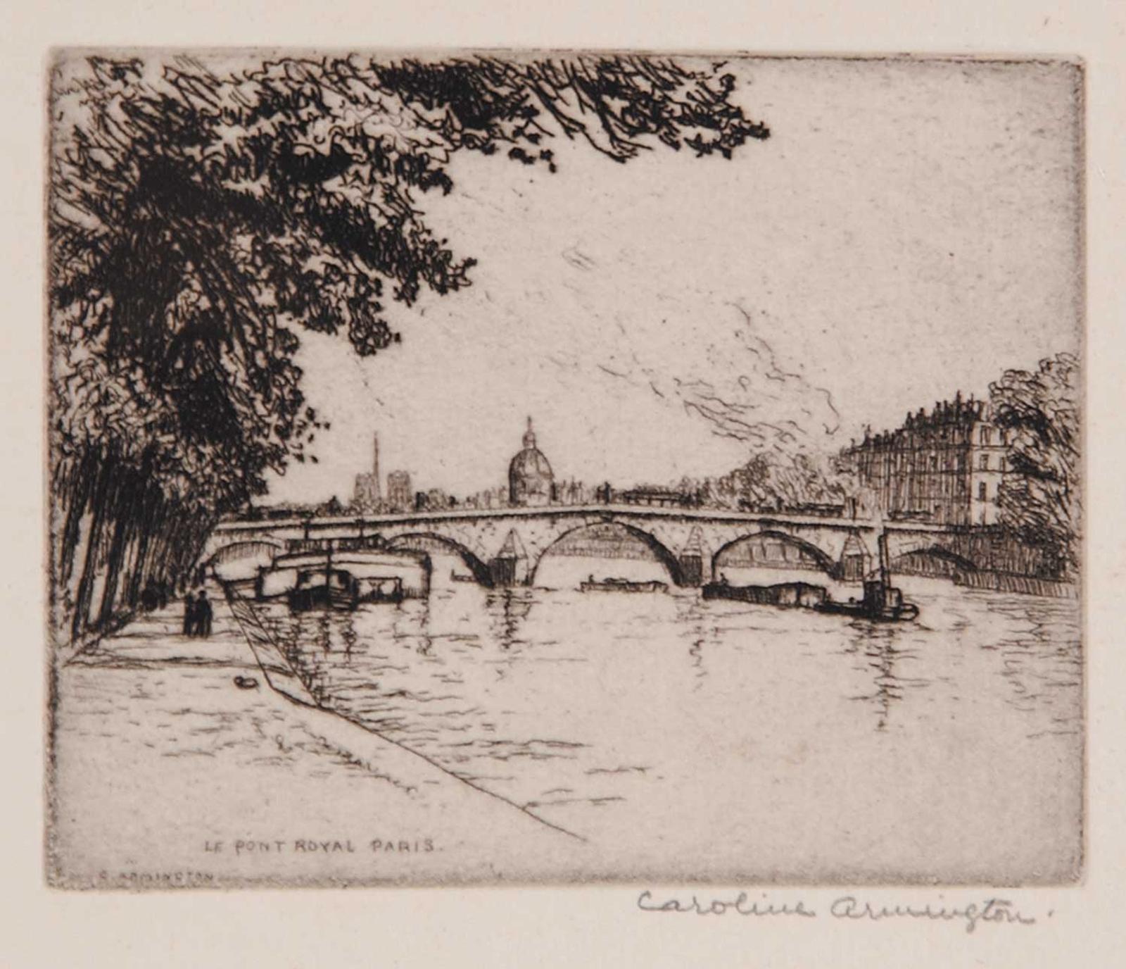 Caroline Helena Armington (1875-1939) - Le Pont Royal Paris