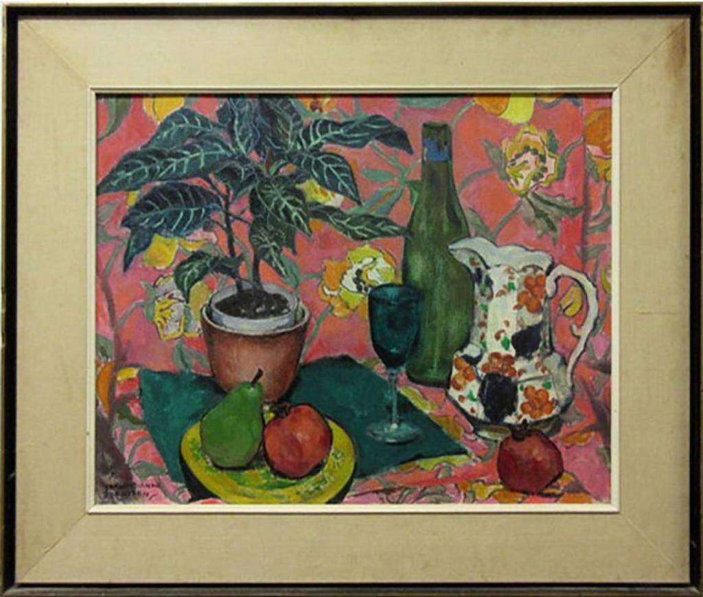 Frances Anne Johnston (1910-1987) - Plant With Still Life