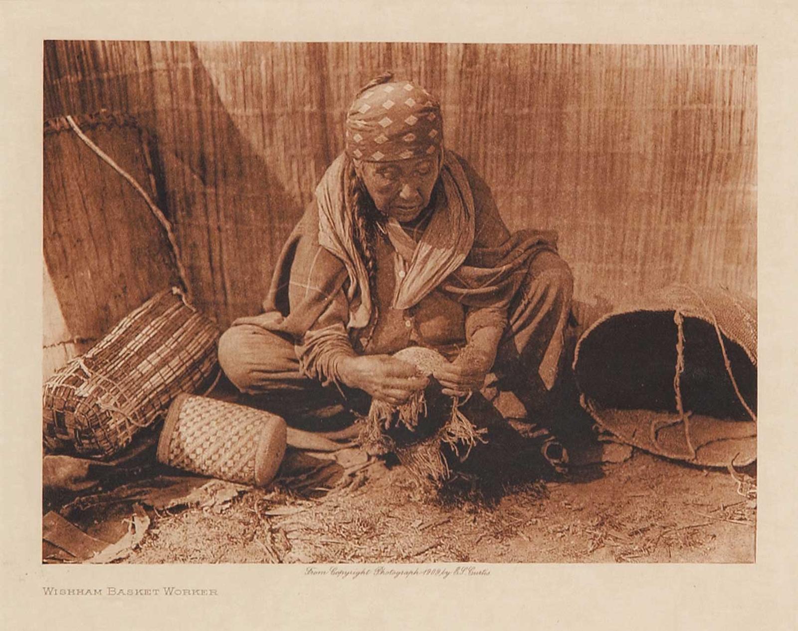 Edward Sherrif Curtis (1868-1952) - Wishham Basket Worker