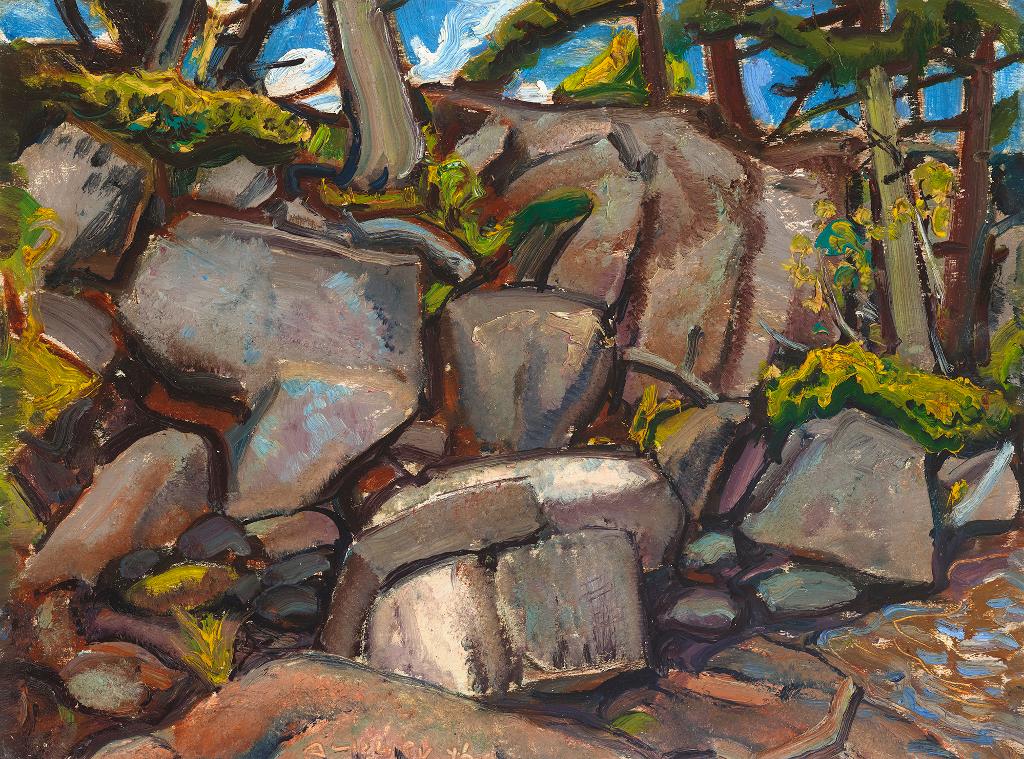 Arthur Lismer (1885-1969) - Tumbled Rocks, Georgian Bay