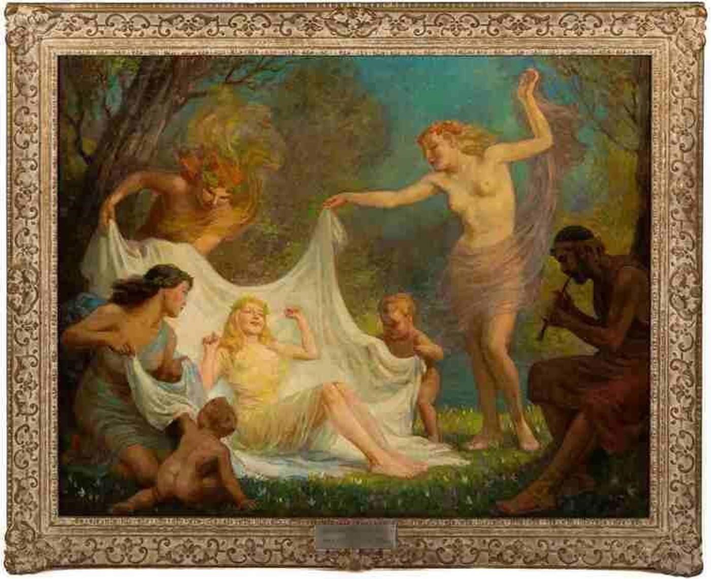Adam Sherriff Scott (1887-1980) - The Unveiling of Spring