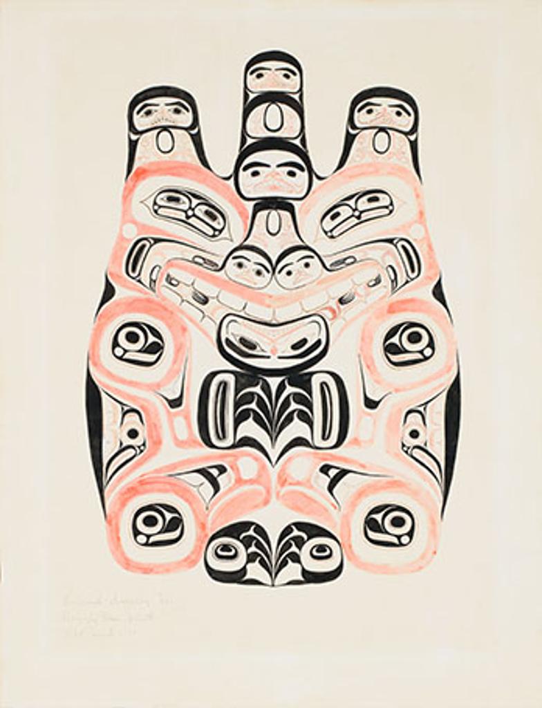 William Ronald (Bill) Reid (1920-1998) - Drawing for Grizzly Bear Print