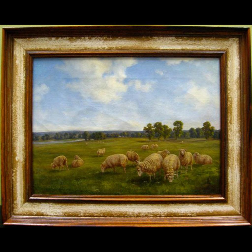 Henry Harold Vickers (1851-1918) - Grazing Sheep