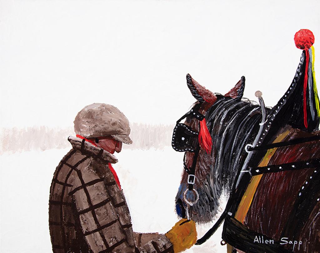 Allen Fredrick Sapp (1929-2015) - He Just Finished Making his Horse Fancy