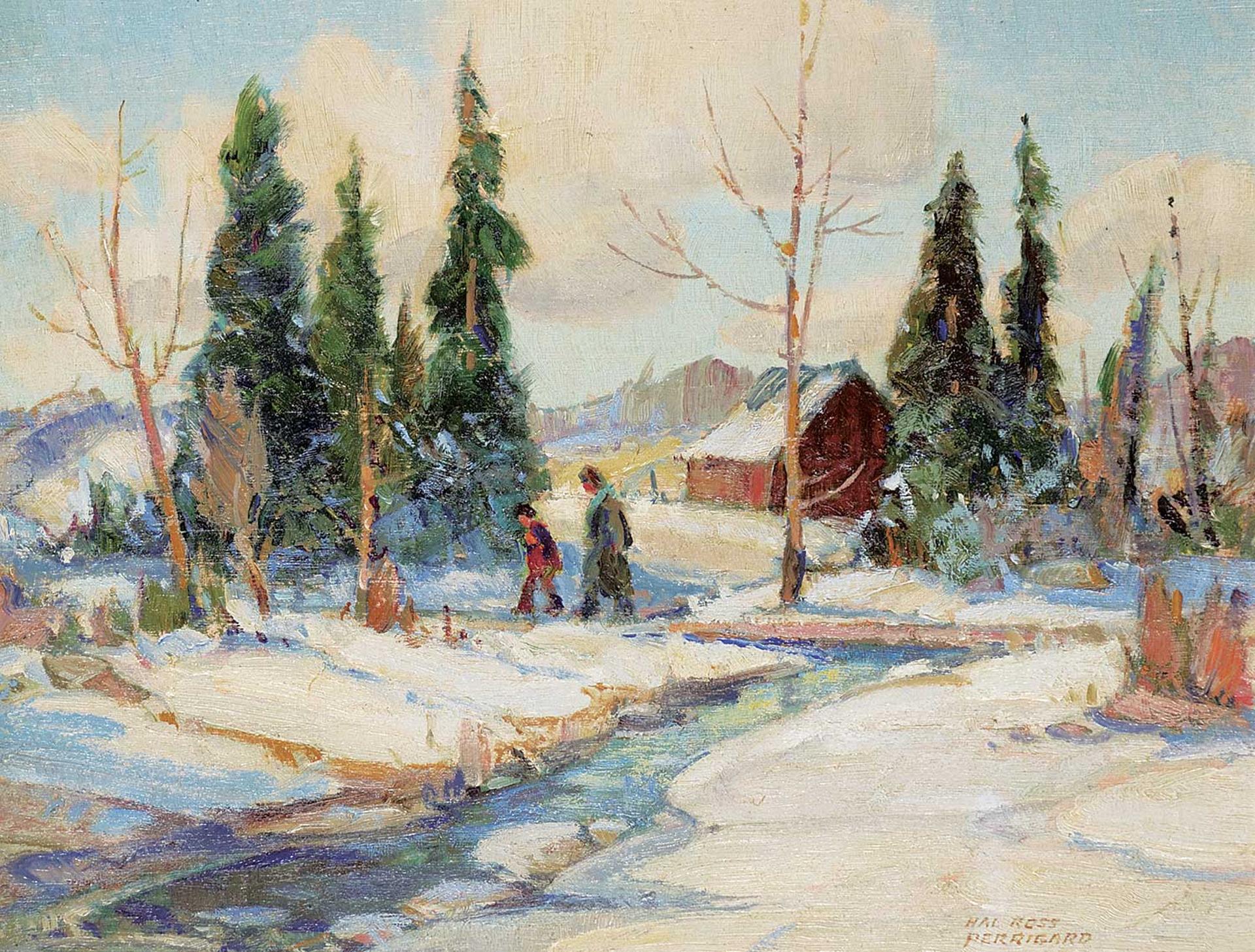 Hal Ross Perrigard (1891-1960) - Winter Greens - Eastern Townships