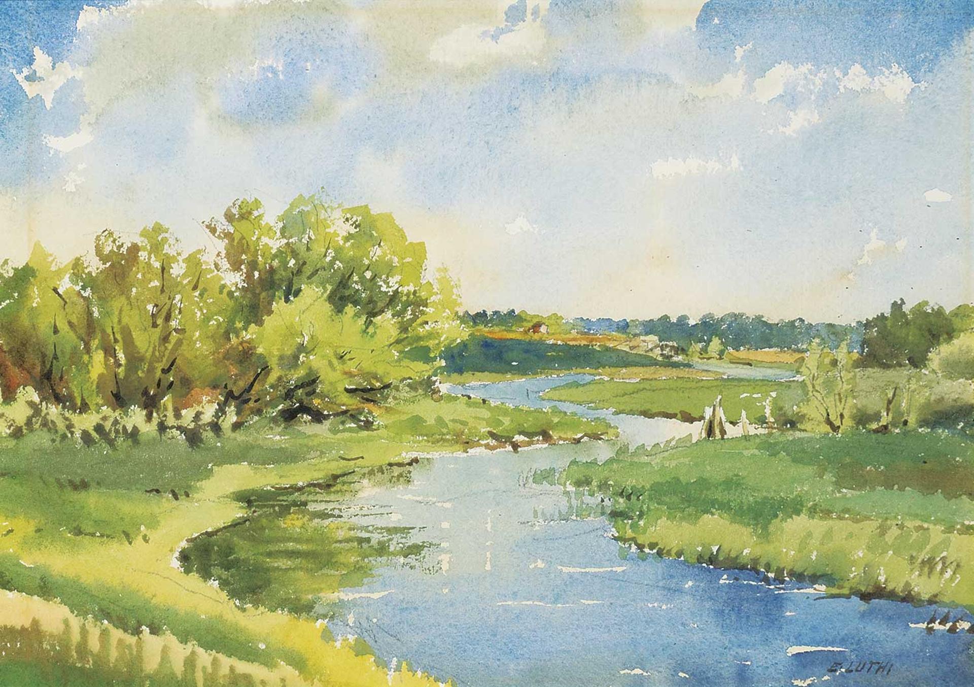 Ernest (Ernie) Luthi (1906-1983) - Untitled - Iron Creek Springs Near Daphne