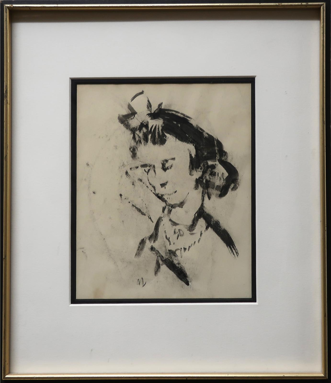Arthur Lismer (1885-1969) - Head Of A Young Girl