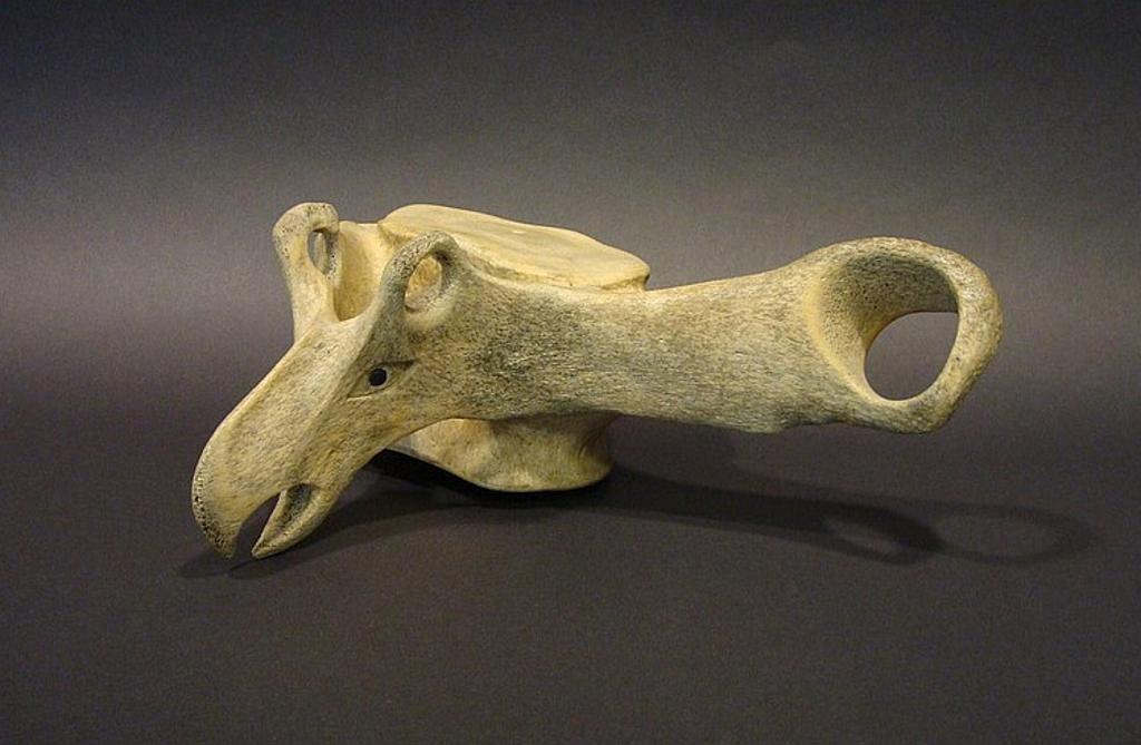 David Ruben Piqtoukun (1950) - Toronto a whalebone carving of a mythical bird