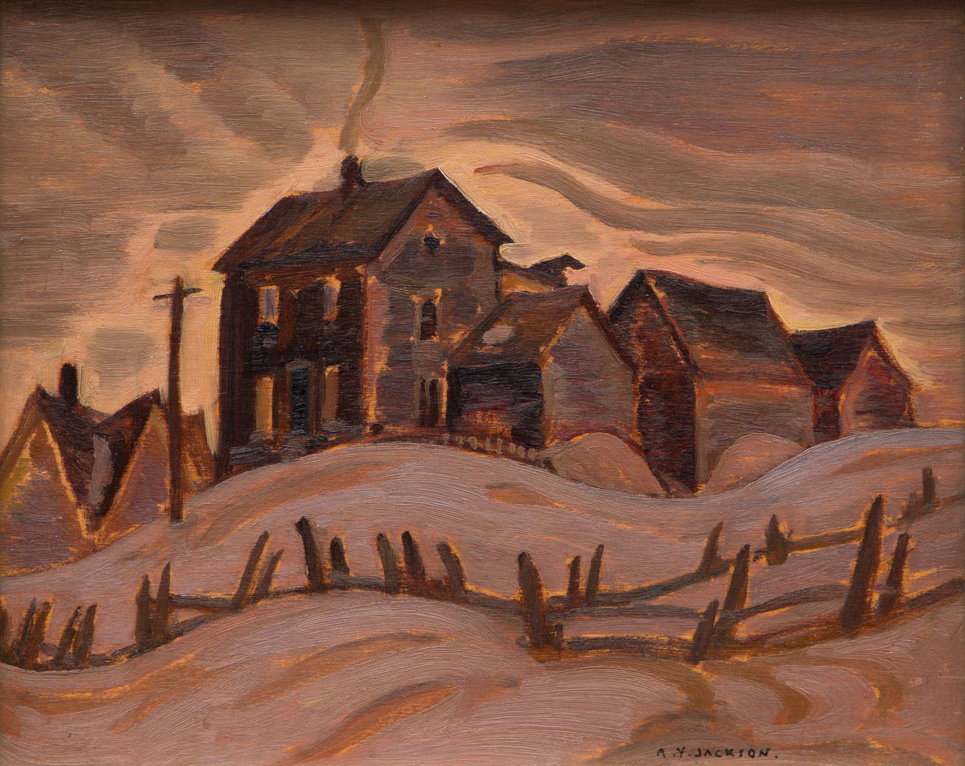 Alexander Young (A. Y.) Jackson (1882-1974) - Evening, Saint-Fabien, c. 1935