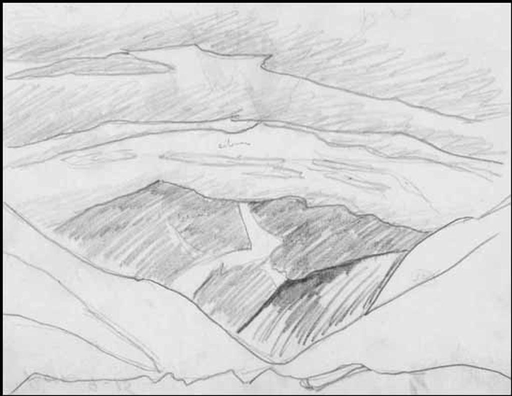 Lawren Stewart Harris (1885-1970) - Rocky Mountain Drawing 9 - 15