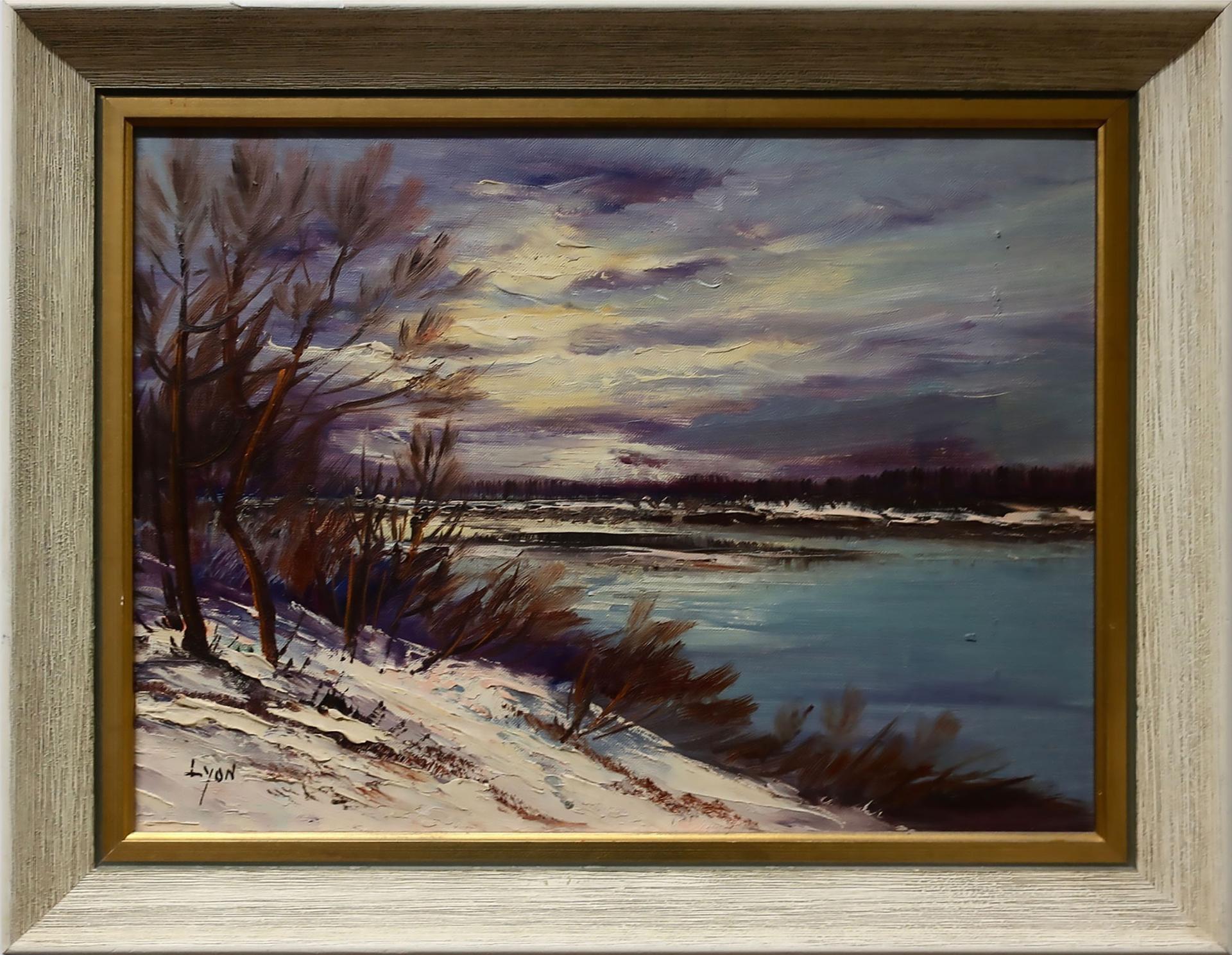 Harold Lloyd Lyon (1930-2020) - Untitled (Evening Lake Study)