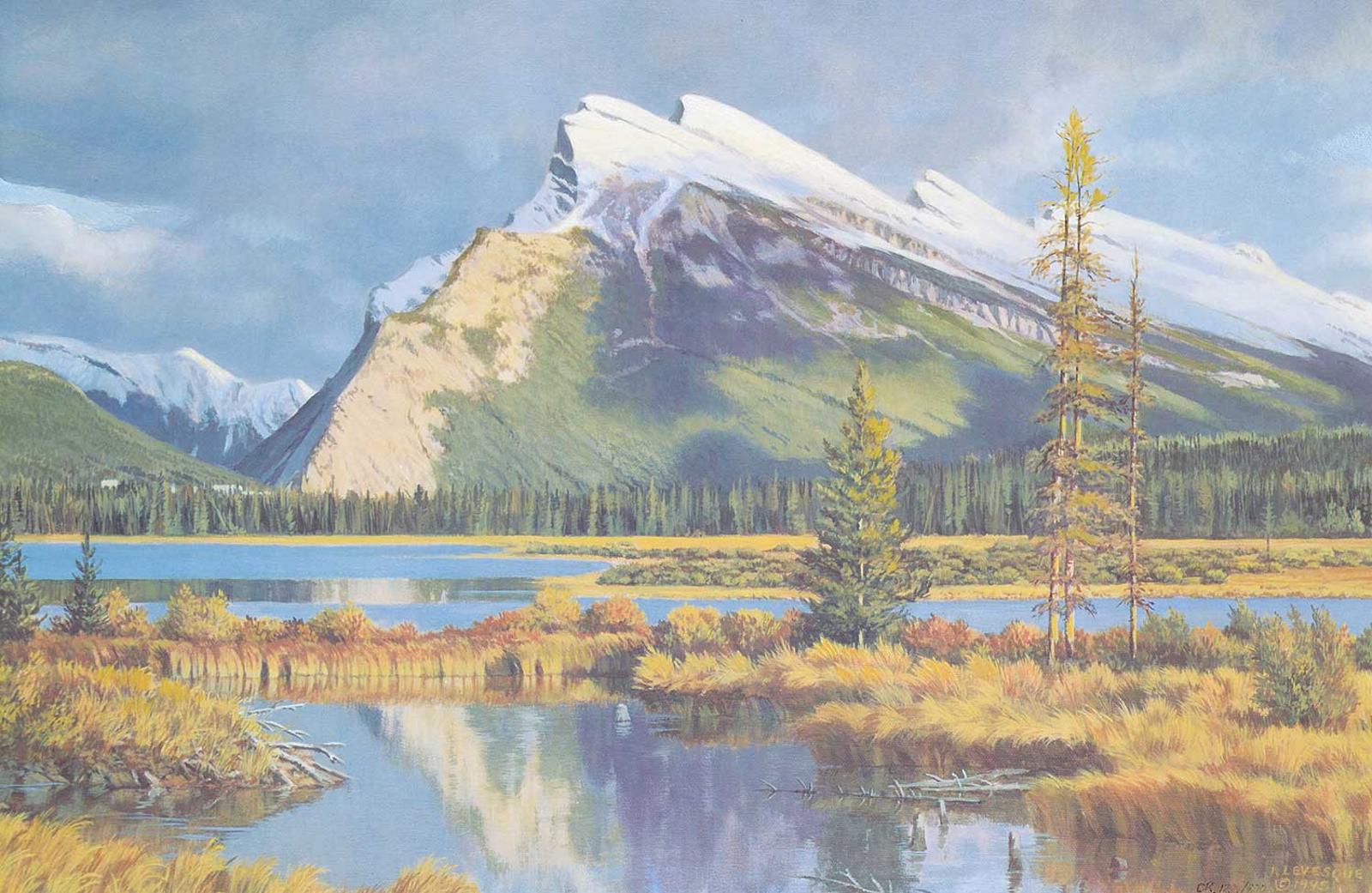 Isabel Levesque (1919-2012) - Mt. Rundle - Banff  #122/800