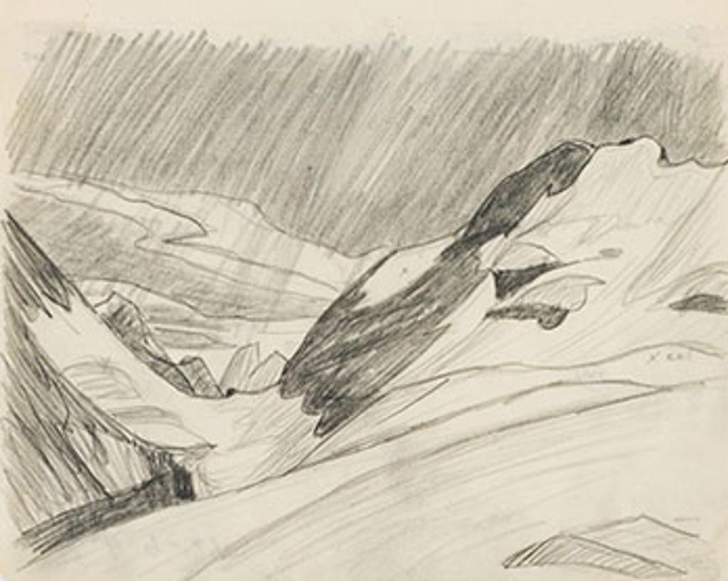 Lawren Stewart Harris (1885-1970) - Rocky Mountain Drawing 9 - 29