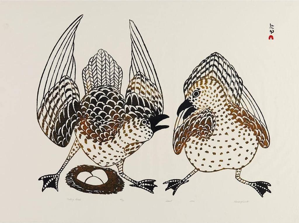 Kananginak Pootoogook (1935-2010) - Nesting Bird
